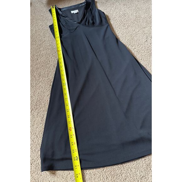 Vintage Ann Taylor Loft Y2K Babydoll Dress 90s Grunge Romantic Black Preppy - Picture 4 of 6